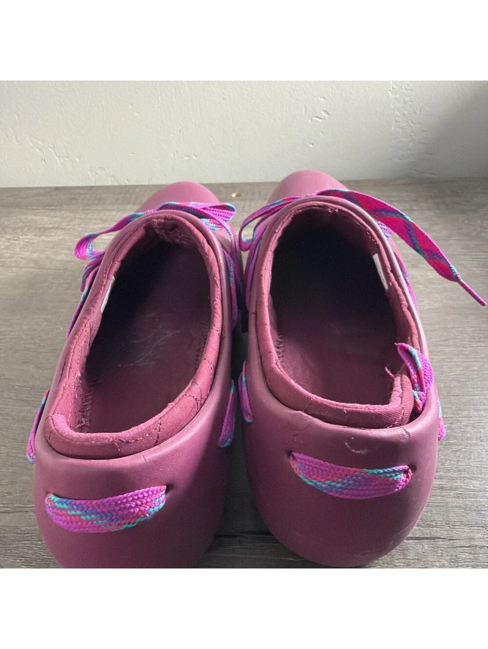 Crocs Tilda Dutch Clog Style Quilted Lining Women's Size 9 Folksy Purple Boho